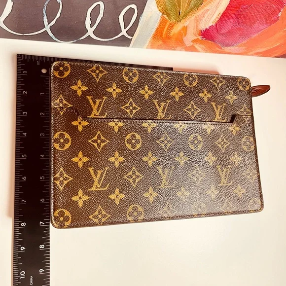 Louis Vuitton monogram pochette homme clutch bag - Picture 8 of 14